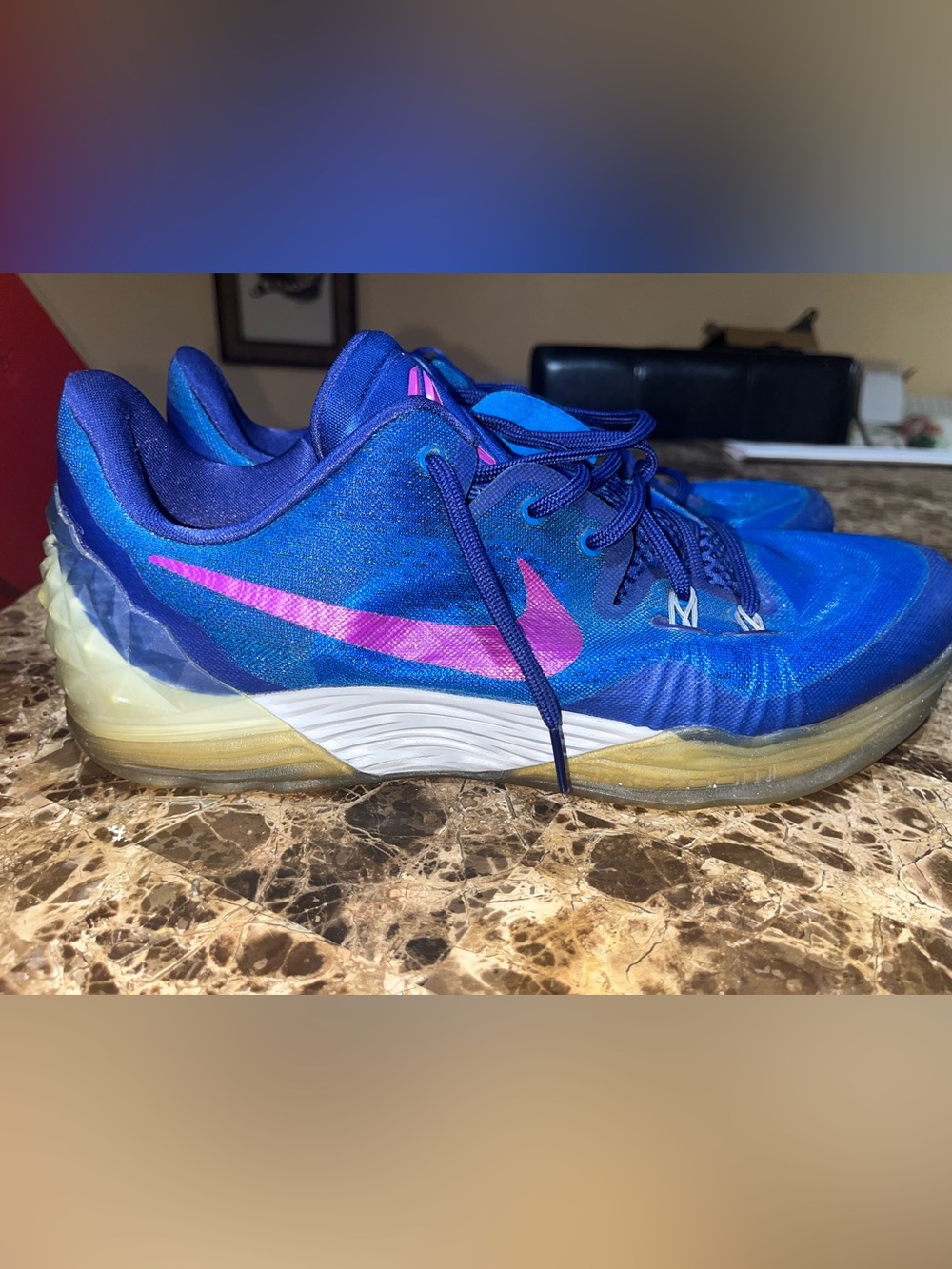 Nike Zoom Kobe Venomenon 5 Size 12 Deep Royal Blue Pink